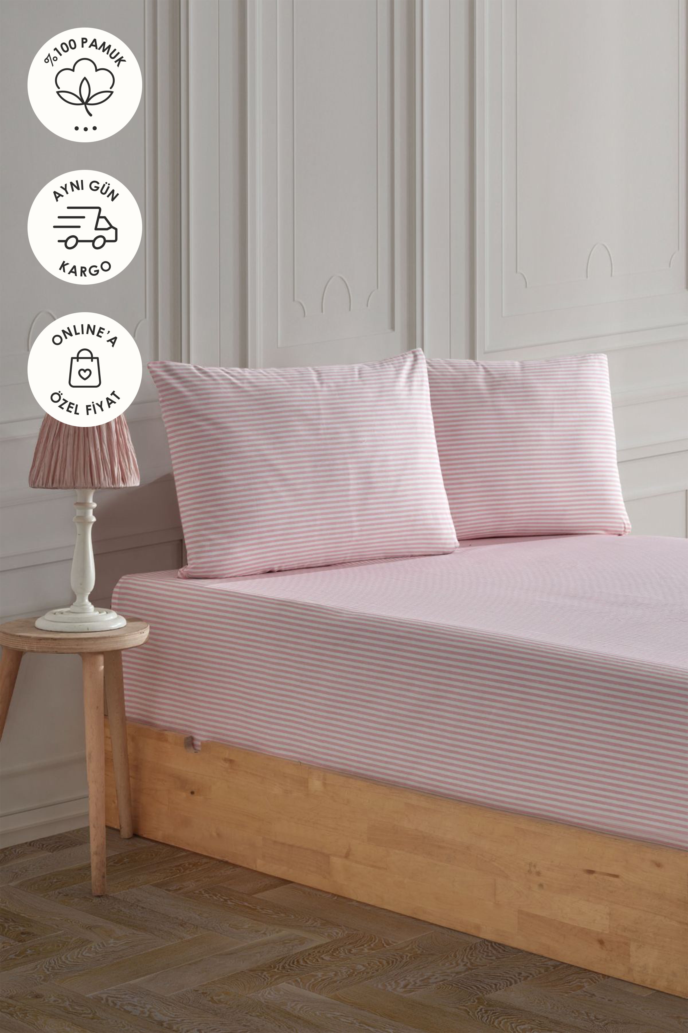 Mix & Match | Oriana | %100 Pamuk Tek Kişilik Çarşaf Seti – Soley