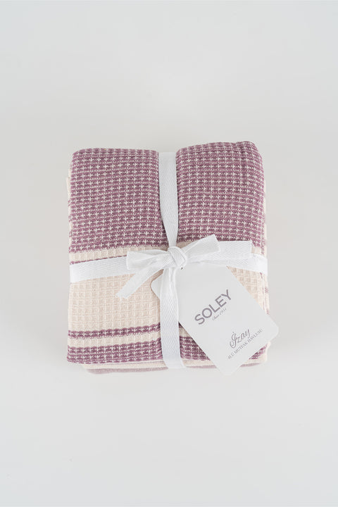 İzay | %100 Pamuk 4'lü Mutfak Havlusu Seti