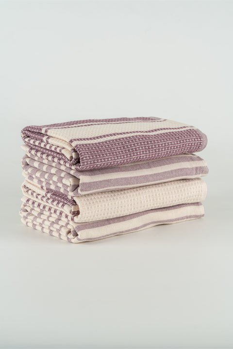 İzay | %100 Pamuk 4'lü Mutfak Havlusu Seti