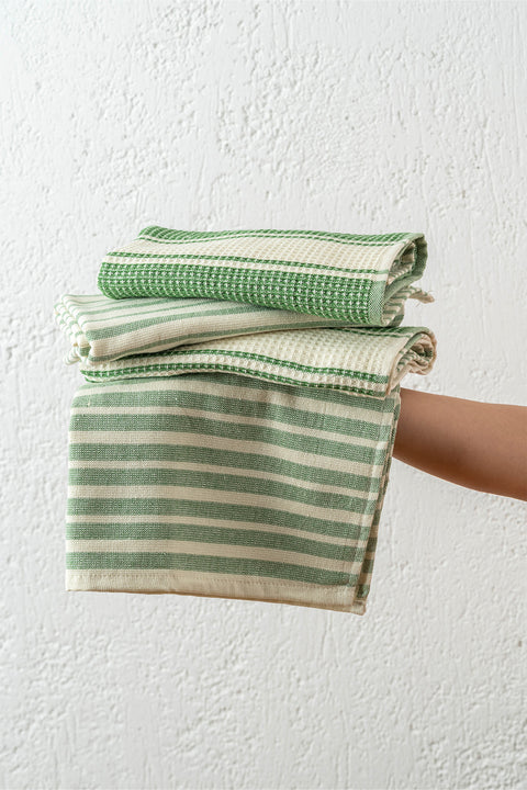 İzay | %100 Pamuk 4'lü Mutfak Havlusu Seti