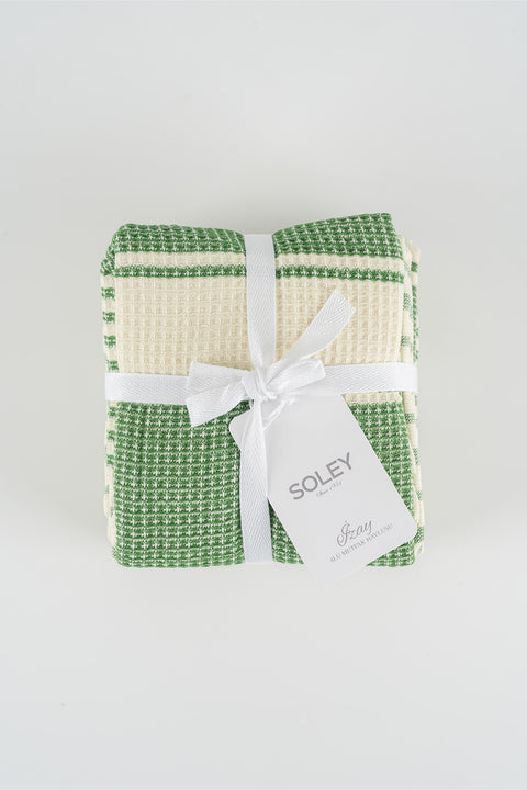 İzay | %100 Pamuk 4'lü Mutfak Havlusu Seti