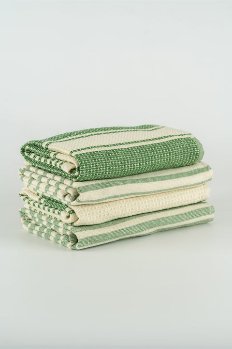 İzay | %100 Pamuk 4'lü Mutfak Havlusu Seti