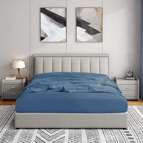 Jersey | %100 Pamuk Çift Kişilik 140 x 200 Lastikli Çarşaf