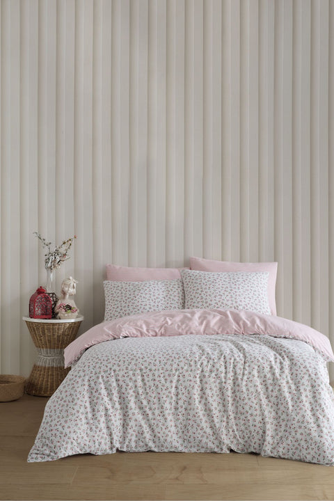 Mix & Match | Rosie | %100 Pamuk Tek Kişilik Nevresim Seti