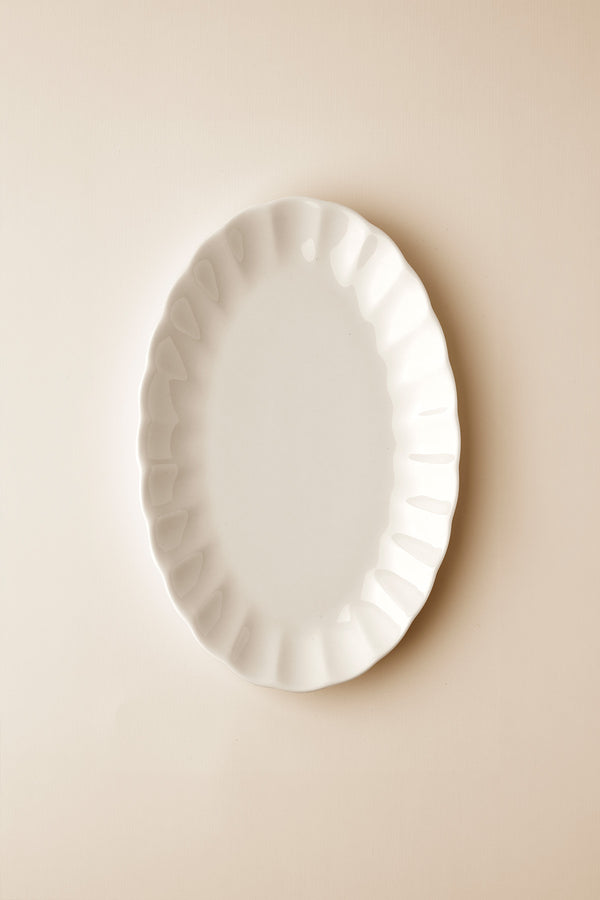 Perla | Porselen Kayık Tabak | 25 cm