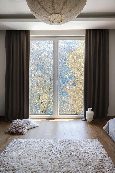 Terra | 140x270 cm (2 Adet) Blackout Fon Perde - Vizon