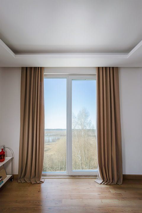 Olea | 140x270 cm (2 Adet) Fon Perde - Bej