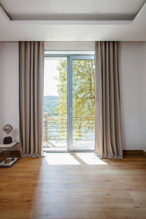 Olea | 140x270 cm (2 Adet) Fon Perde - Gri