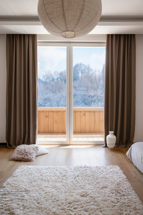 Lunet | 140x270 cm (2 Adet) Blackout Fon Perde - Bej