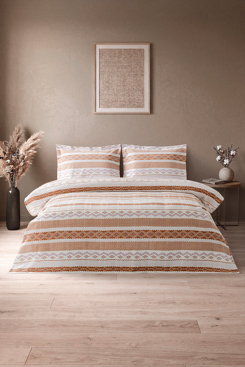 Ester | %100 Pamuk Tek Kişilik Pike Takımı | 160x220 | Kiremit