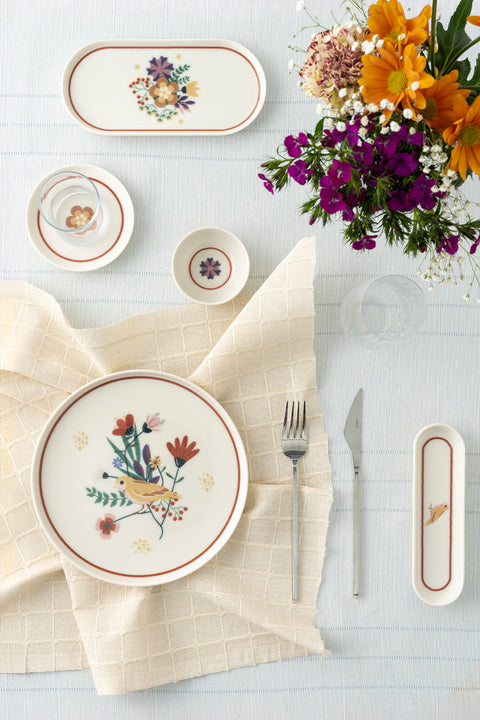 Roselle | 28 Parça 6 Kişilik Porselen Kahvaltı Takımı