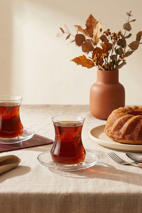 Naz | 12 Parça Çay Seti (6 Kişilik)