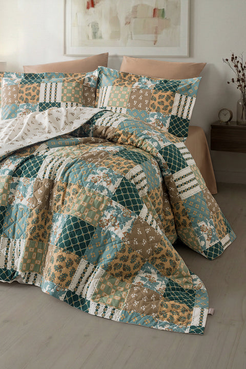 Rubine | %100 Pamuk Tek Kişilik Kapitone Nevresim Takımı