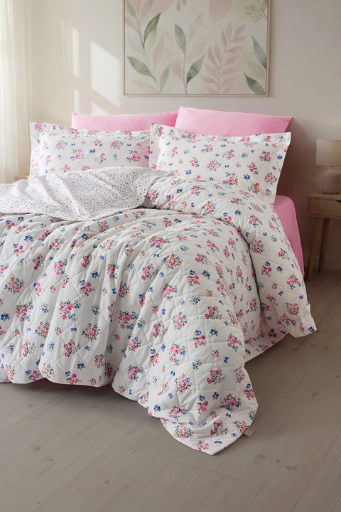 Vivia | %100 Pamuk Çift Kişilik Kapitone Nevresim Takımı