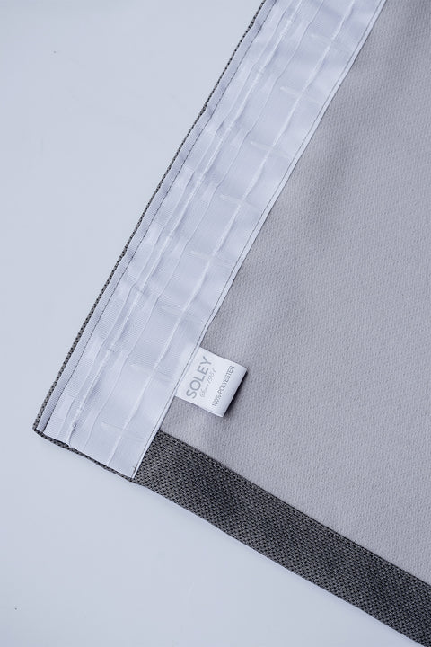 Terra | 140x270 cm (2 Adet) Blackout Fon Perde - Gri