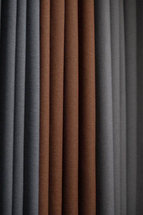 Terra | 140x270 cm (2 Adet) Blackout Fon Perde - Vizon