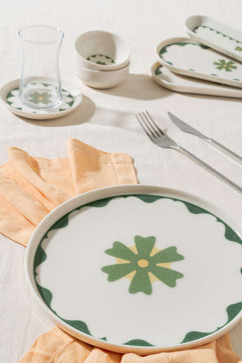 Florika | 28 Parça 6 Kişilik Porselen Kahvaltı Takımı