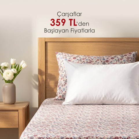 Çarşaflar 359 TL'den Başlayan Fiyatlarla