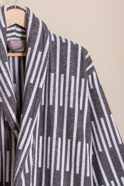 Piano | %100 Pamuk Jakarlı Unisex Bornoz