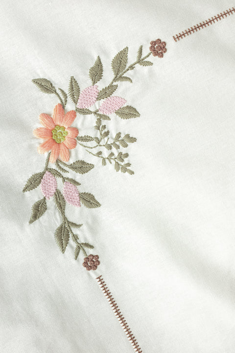 Blossom | Çift Kişilik Krep Nakışlı Nevresim Takımı