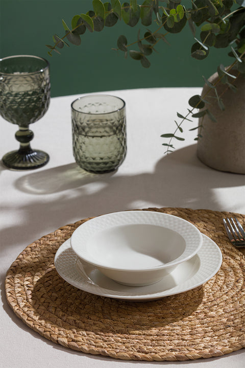 Waves | 18 Parça 6 Kişilik Porselen Yemek Takımı