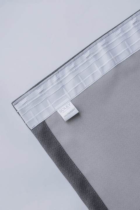 Terra | 140x270 cm (2 Adet) Blackout Fon Perde - Vizon