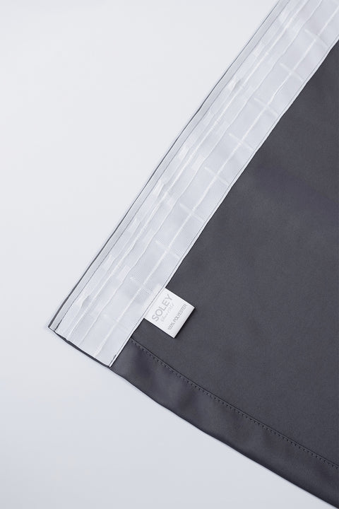 Lunet | 140x270 cm (2 Adet) Blackout Fon Perde - Antrasit