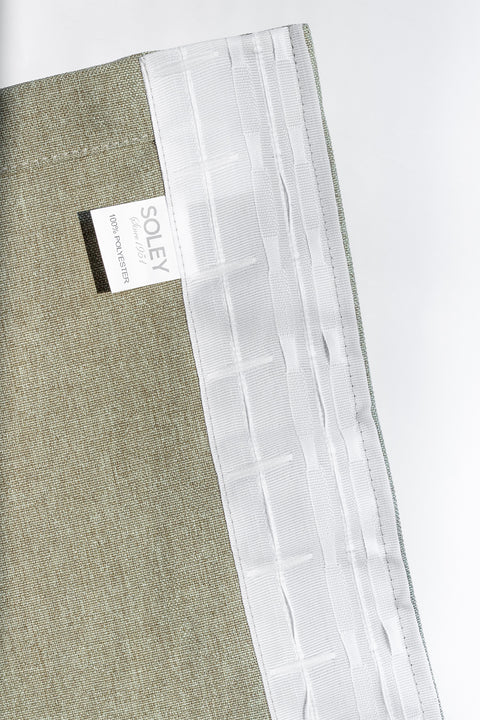 Olea | 140x270 cm (2 Adet) Fon Perde - Çağla Yeşili