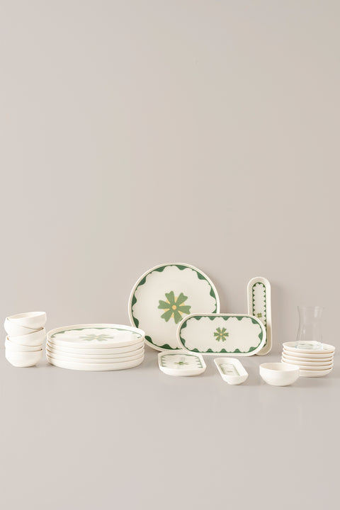 Florika | 28 Parça 6 Kişilik Porselen Kahvaltı Takımı