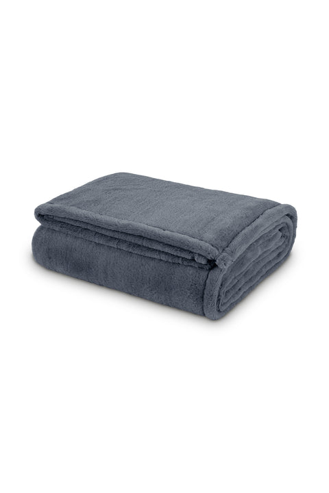 Pufina | Çİft Kişilik Tavşan Tüyü Dokulu Peluş Battaniye & Yatak Örtüsü | 200x220