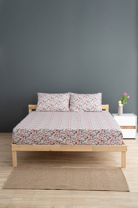 Liberty | %100 Pamuk Çift Kişilik 180 x 200 Lastikli Çarşaf Seti