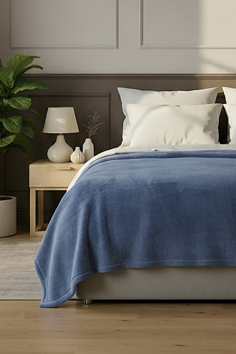 Pufina | Tek Kişilik Tavşan Tüyü Dokulu Peluş Battaniye & Yatak Örtüsü | 150x220