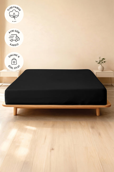 Jersey Premium | Pamuklu Tek / Çift Kişilik Lastikli Çarşaf