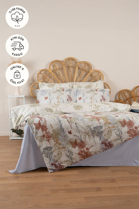 Lina | %100 Pamuk Tek Kişilik Nevresim Takımı