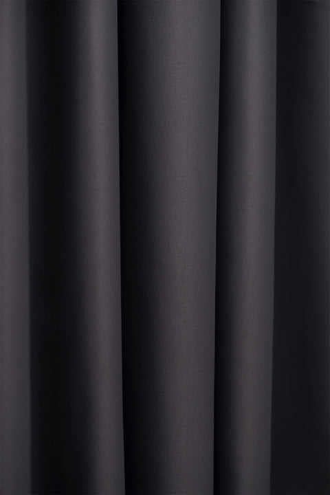 Lunet | 140x270 cm (2 Adet) Blackout Fon Perde - Antrasit