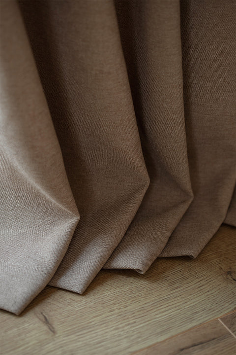 Olea | 140x270 cm (2 Adet) Fon Perde - Bej