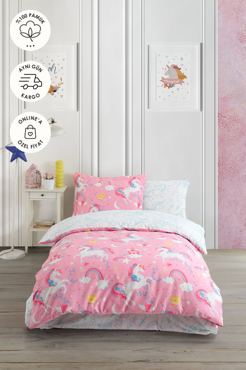 Pony | %100 Pamuk Tek Kişilik Nevresim Takımı