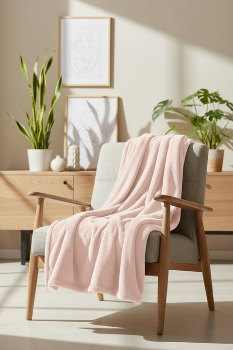 Pufina | Tavşan Tüyü Dokulu Peluş TV Battaniyesi & Koltuk Şalı | 140x190