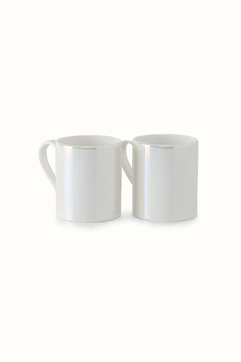 Rainy | 2’li İnci Işıltılı Porselen Kupa Seti (290 ml)