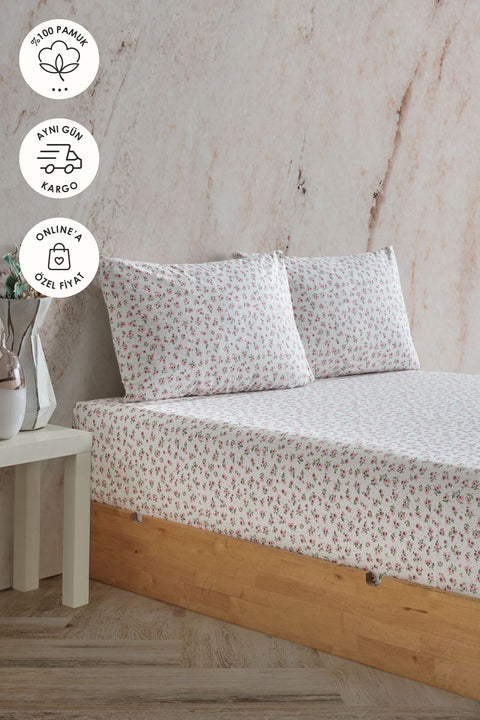 Mix & Match | Rosie | %100 Pamuk Tek Kişilik Çarşaf Seti