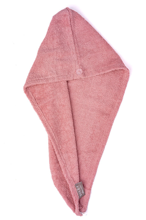 Talya | Ekstra Yumuşak Pamuklu Saç Havlusu - Bone