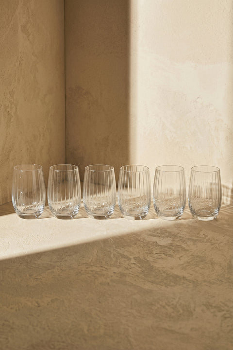 Water | 6’lı Kristal Meşrubat Bardağı Seti (300 ml)